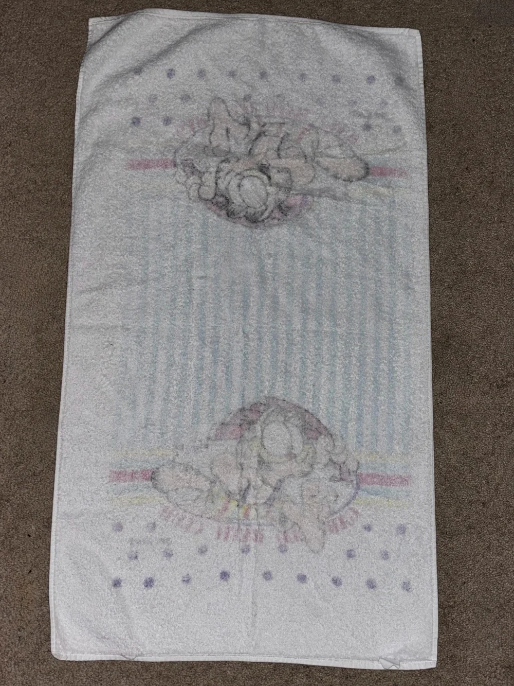 Vintage Cannon Garfield Bath Club Bath Towel